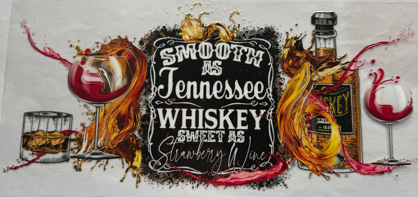 uvdtf transfer wrap Whiskey and strawberry wine