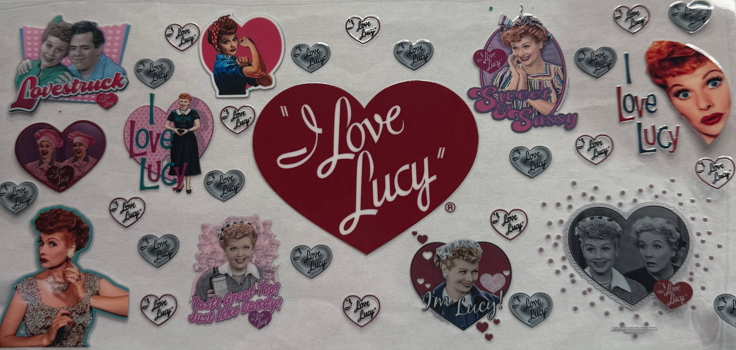 uvdtf transfer wrap I love Lucy