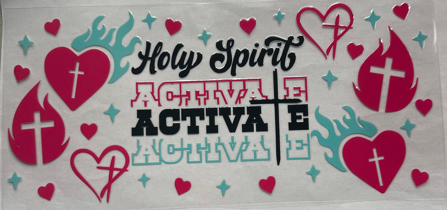 uvdtf transfer wrap Holy Spirit activate