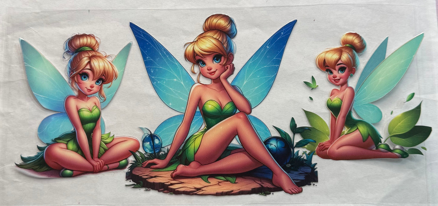 uvdtf transfer wrap tinkerbell sitting