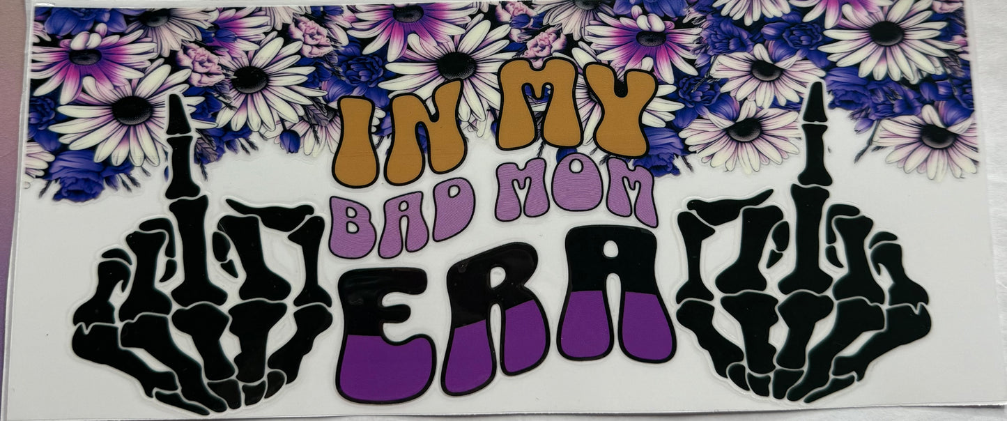 uvdtf transfer wrap In my bad mom era skull hands