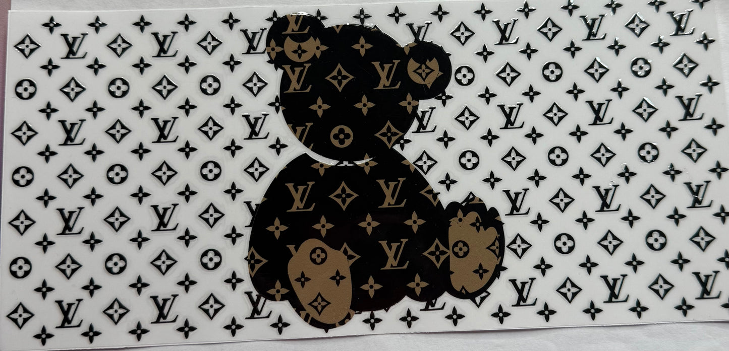 uvdtf transfer wrap Lv bear