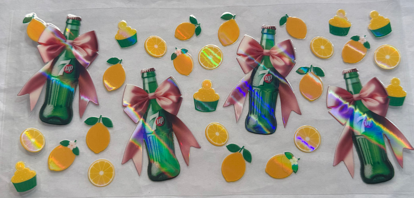 uvdtf transfer wrap 7 up drink