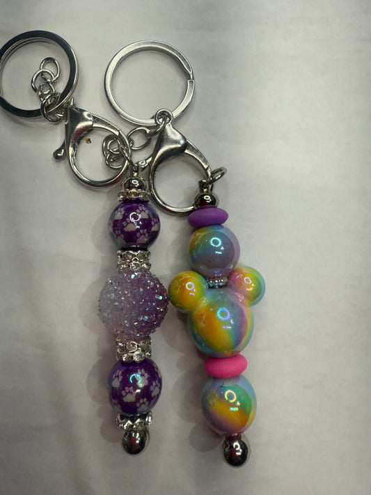 beaded keychain
