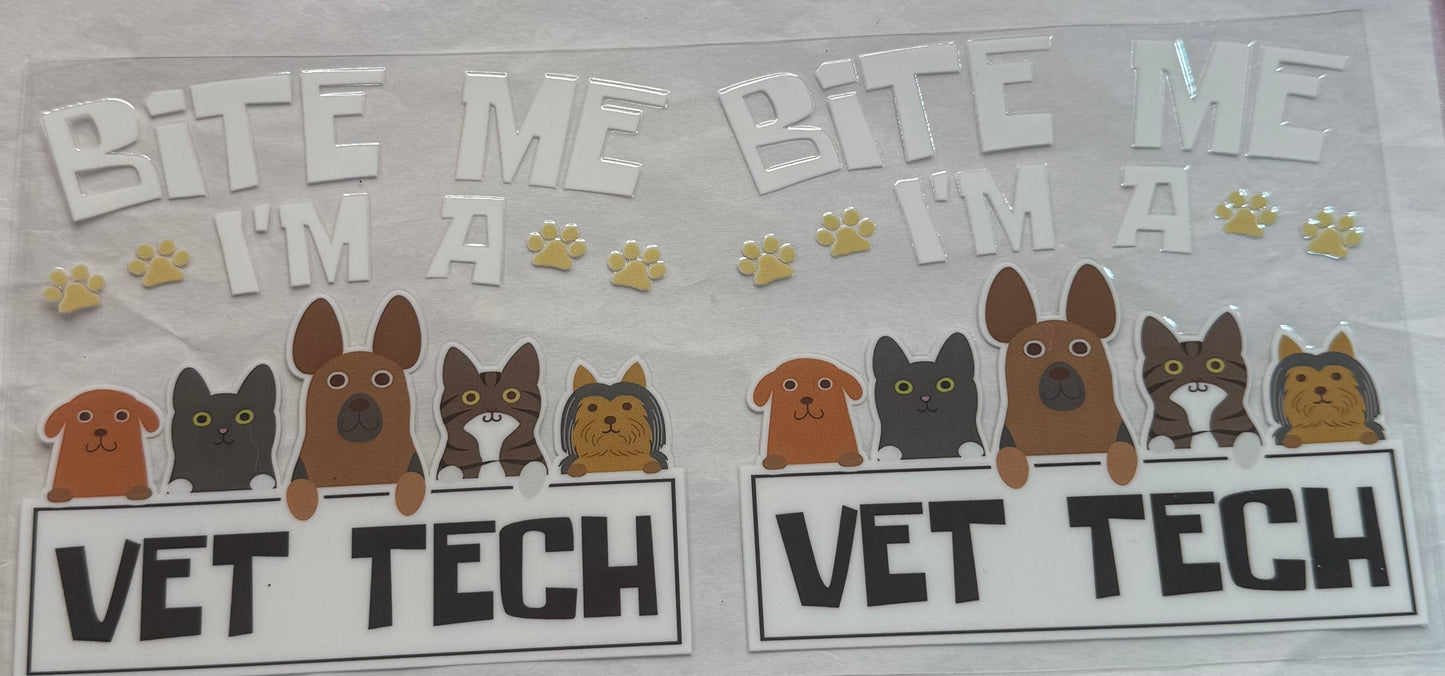 uvdtf transfer wrap vet tech job