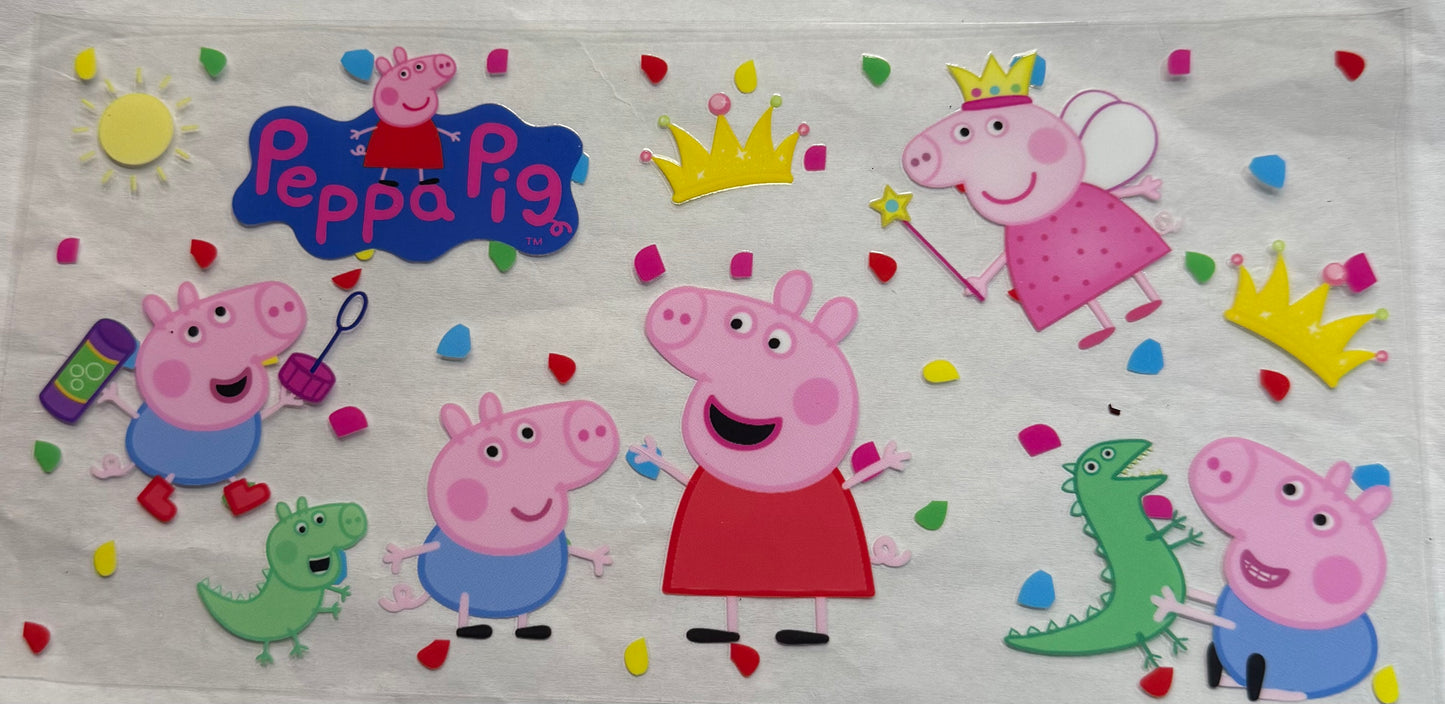uvdtf transfer wrap peppa pig