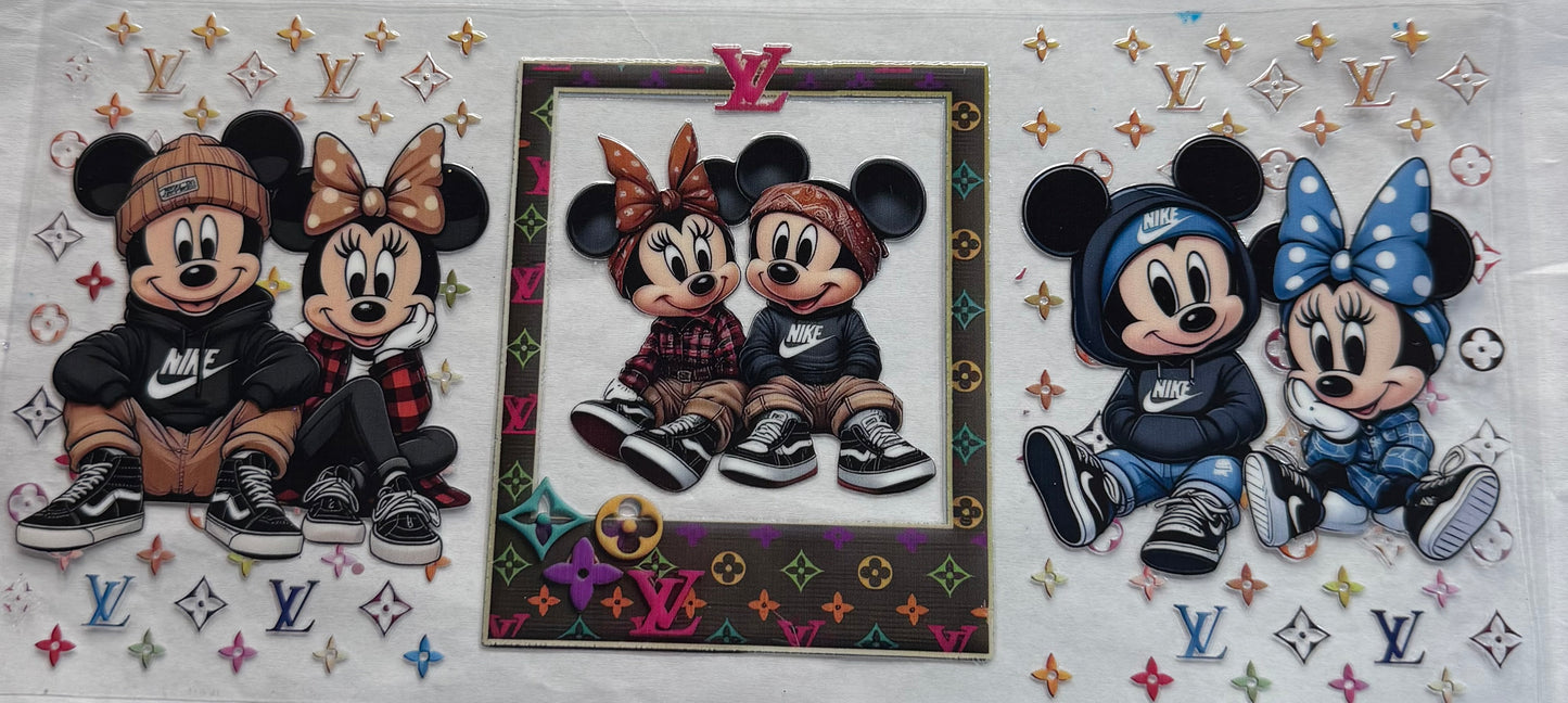 uvdtf transfer wrap Mickey Mouse, LV Nike