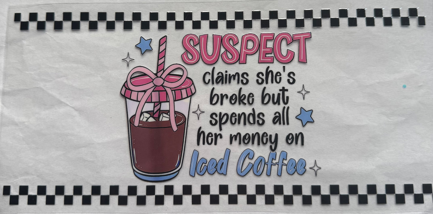 uvdtf transfer wrap ice coffee