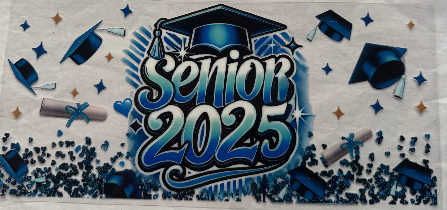 uvdtf transfer wrap senior in blue