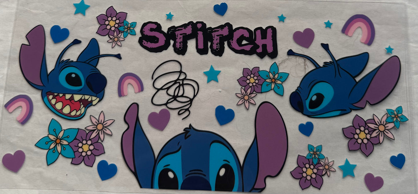 uvdtf transfer wrap stitch purple and blue