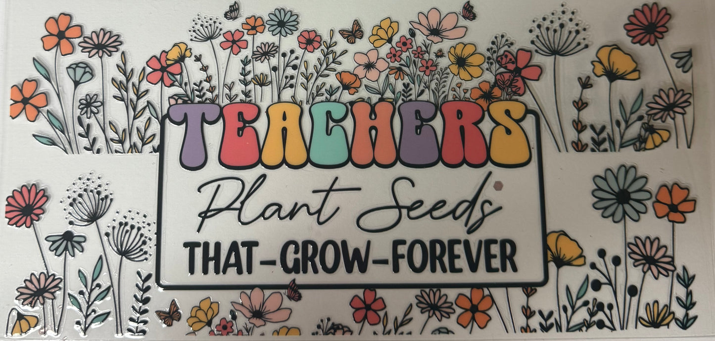 uvdtf transfer wrap teacher plant seeds