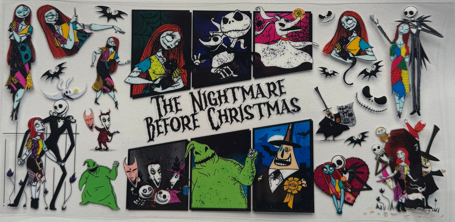 uvdtf transfer wrap nightmare before Christmas