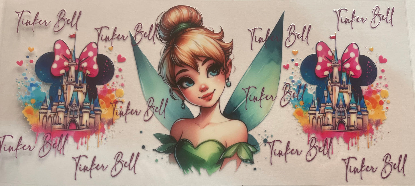 Cup wrap dtf tinker bell