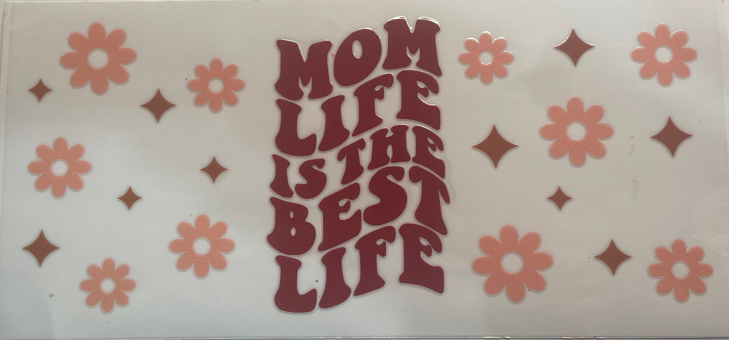 Cup wrap dtf mom life