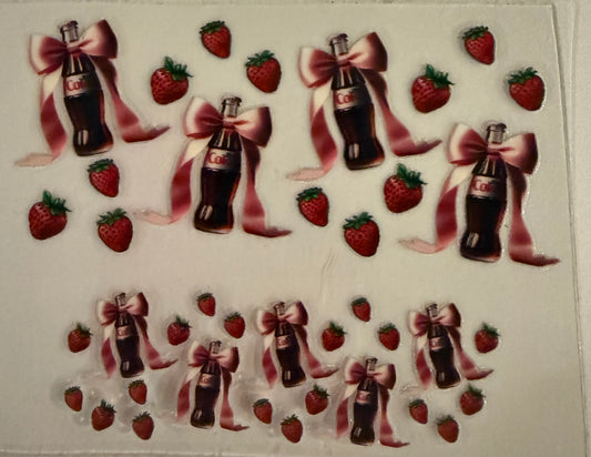 Uvdtf wraps Mini Stanley Strawberry Diet Coke bottles