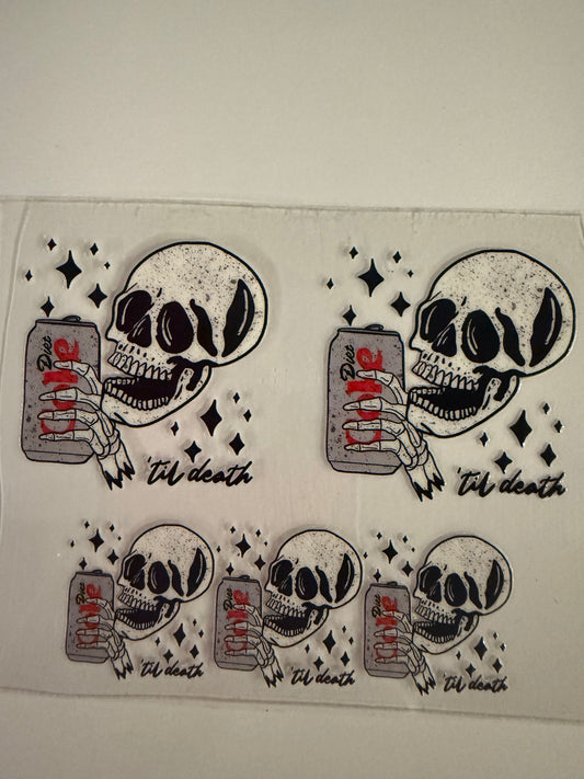 Uvdtf wraps Mini Stanley Skull Dr Pepper  till death