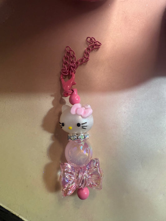 Beaded cup charm pole