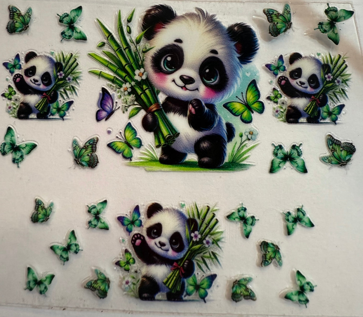 Uvdtf wraps Mini Stanley panda and butterfly’s