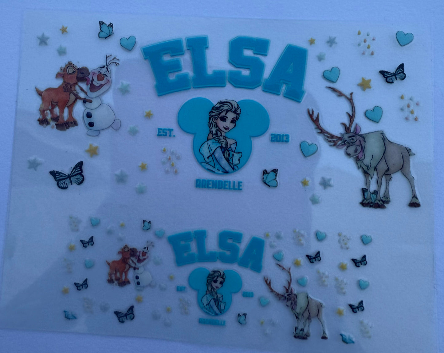 Uvdtf wraps Mini Stanley frozen Elsa