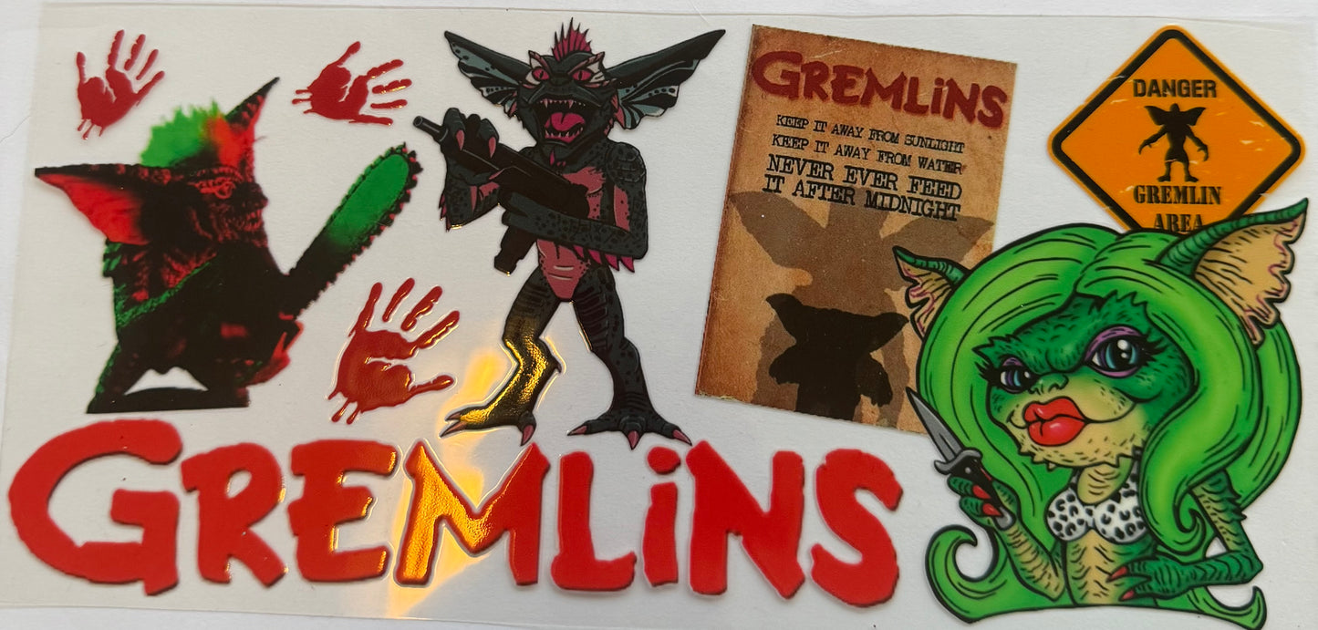 Cup wrap dtf gremlins