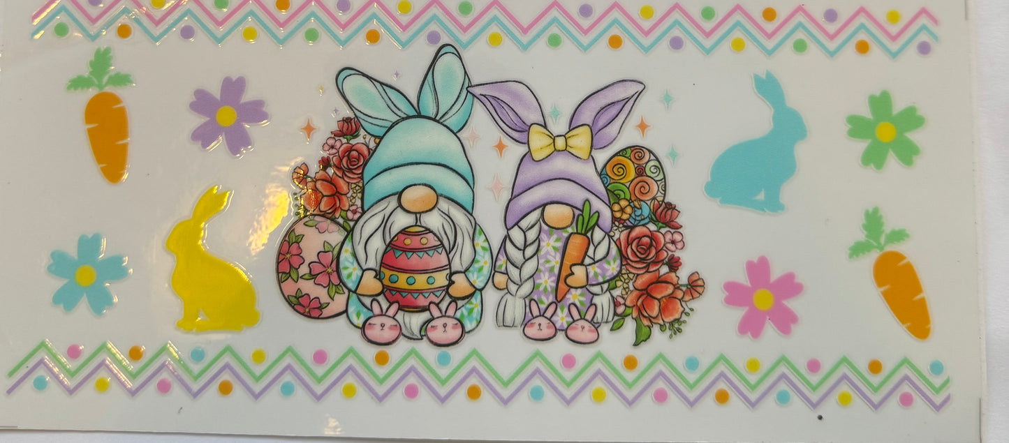 Cup wrap dtf Easter gnomes