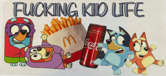 Cup wrap dtf fucking kid life bluey cocoa drink McDonald’s