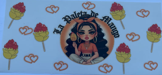 Cup wrap dtf la paleta de mango