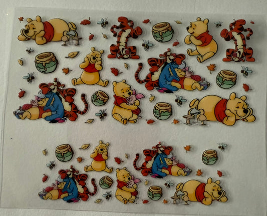 Uvdtf wraps Mini Stanley Winnie the Pooh and friends hanging out