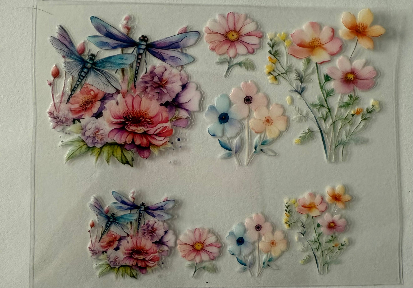 Uvdtf wraps Mini Stanley dragonfly floral