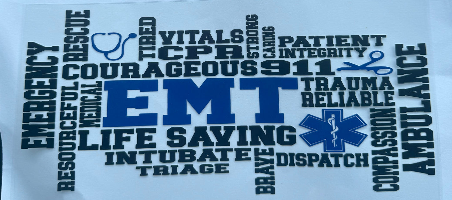 Cup wraps uvdtf emt paramedic emergency