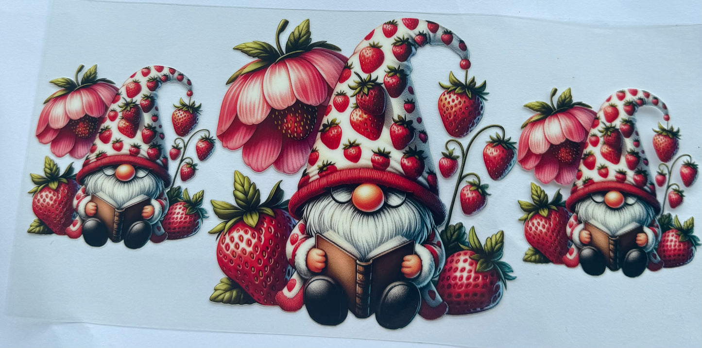 Cup wraps uvdtf gnomes with strawberry’s