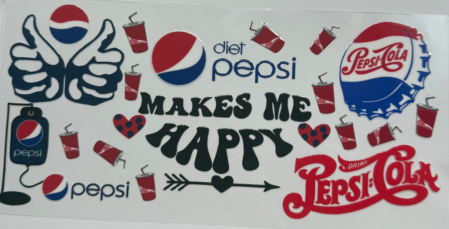 Cup wraps uvdtf Diet Pepsi makes me happy