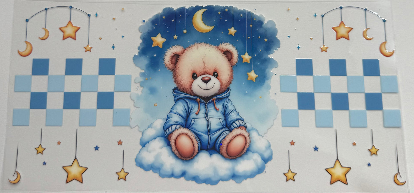 Cup wraps uvdtf teddy bear goodnight