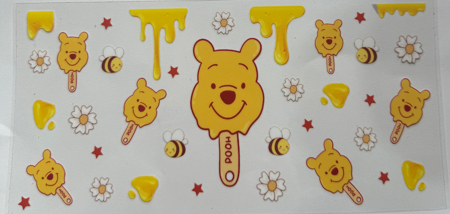 Cup wraps uvdtf Pooh with honey drips