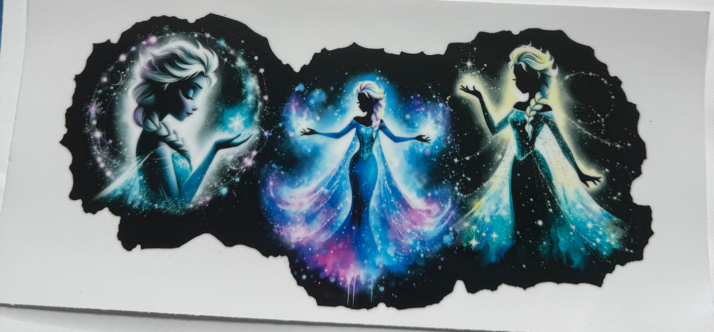Cup wraps uvdtf elsa black background