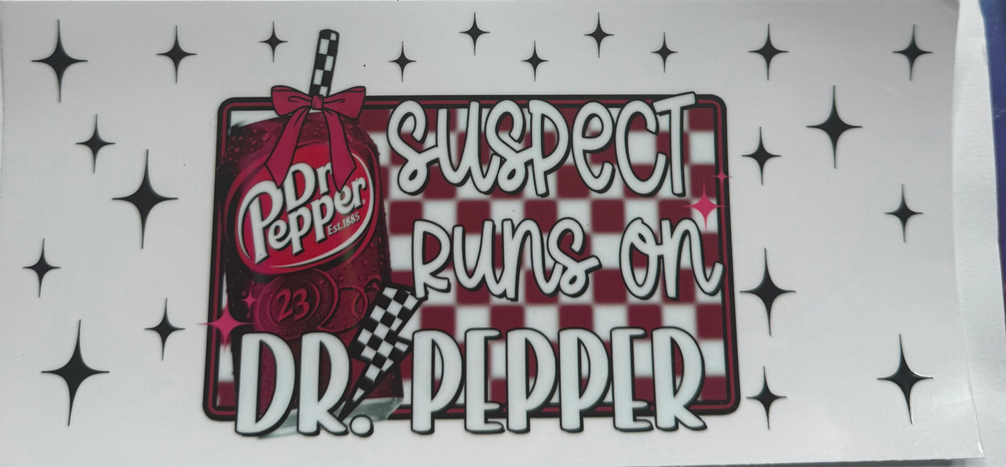 Cup wraps uvdtf suspects runs on Dr Pepper