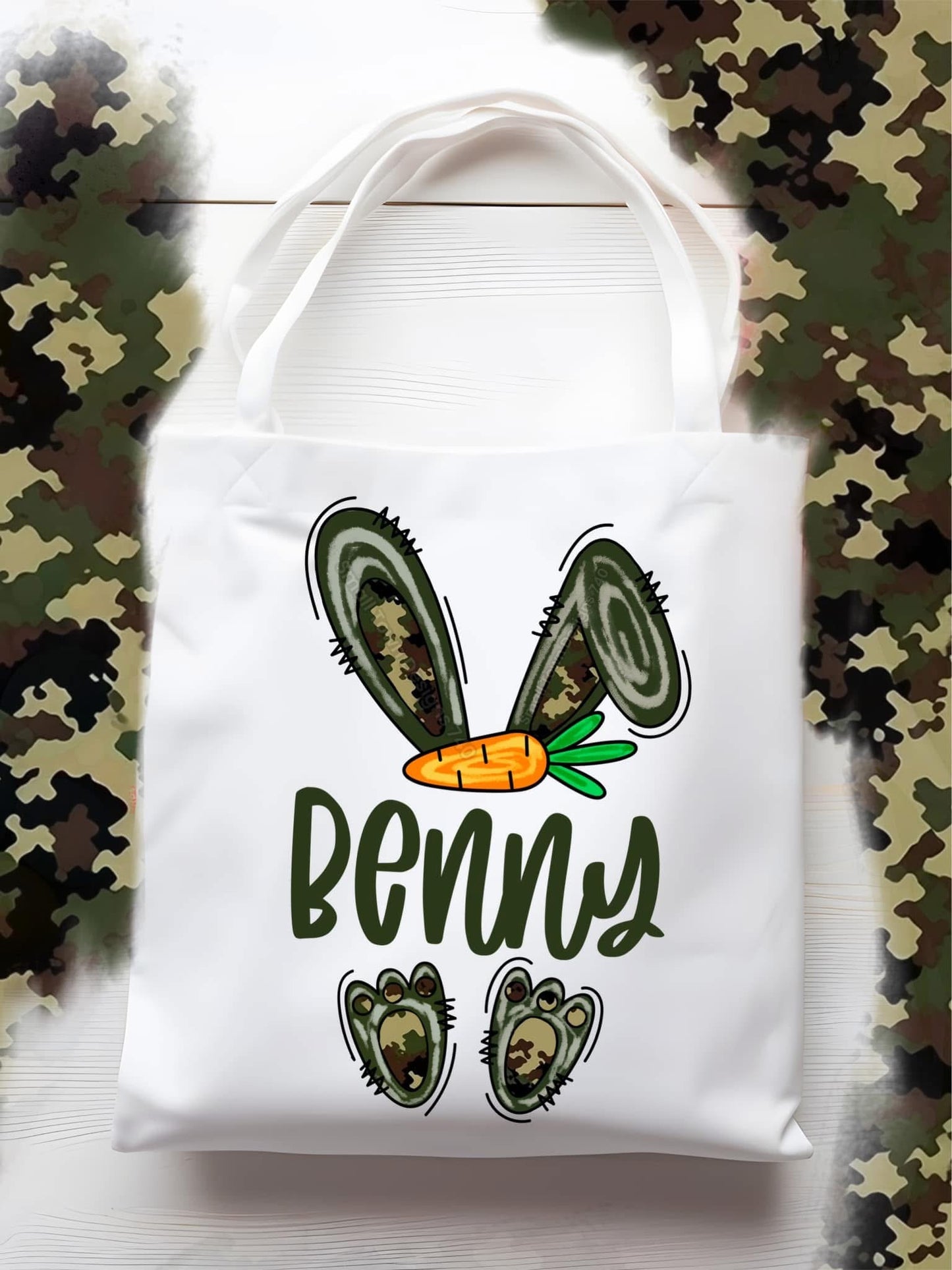 Custom Easter kids t-shirt and tote bag