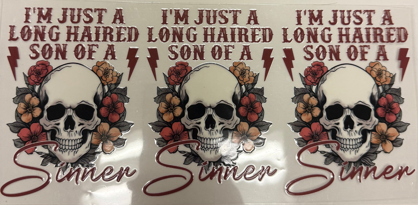 Cup wraps uvdtf skull long hair son of a sinner