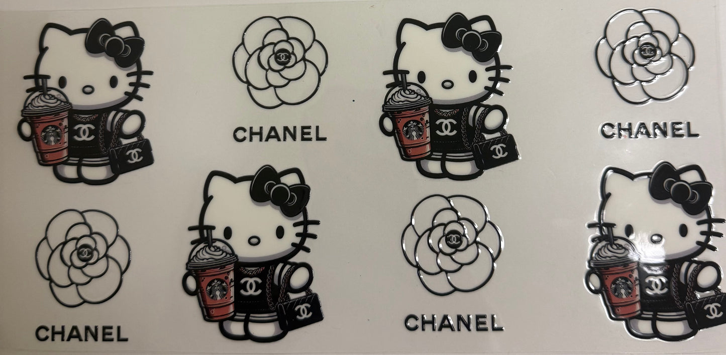Cup wraps uvdtf hello kitty Chanel Starbucks floral