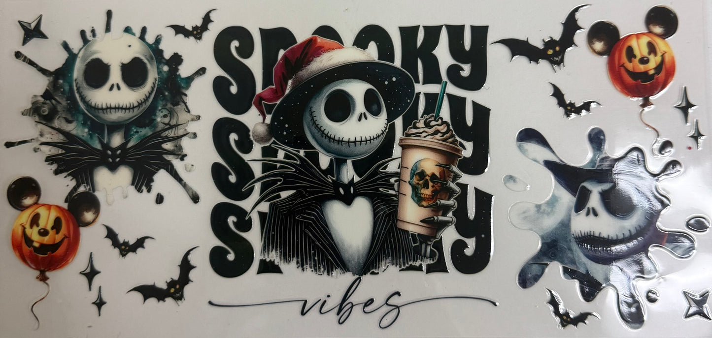 Cup wraps uvdtf nightmare before Christmas jack spooky Halloween