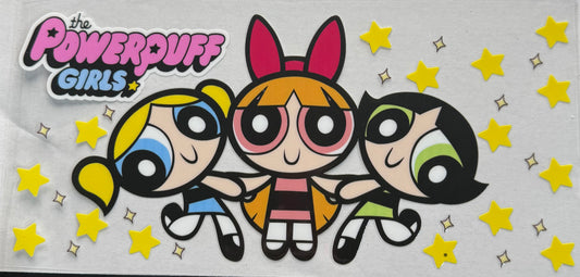 Cup wrap dtf Powerpuff girls