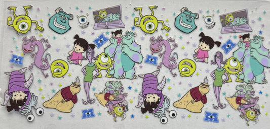 Cup wrap dtf Monster Inc