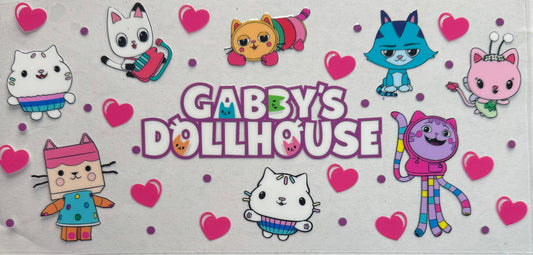 Cup wrap dtf gabby’s dollhouse