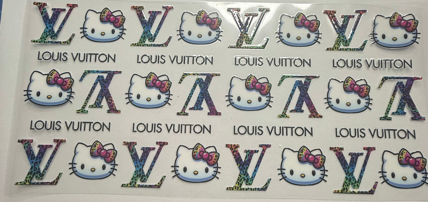 Cup wraps uvdtf hello kitty lv rainbow