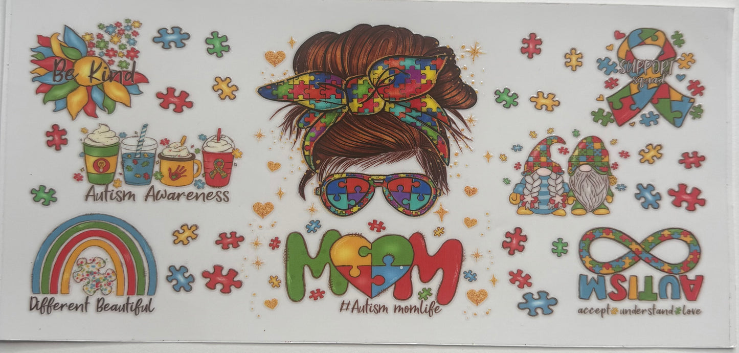 Cup wraps uvdtf autism mom