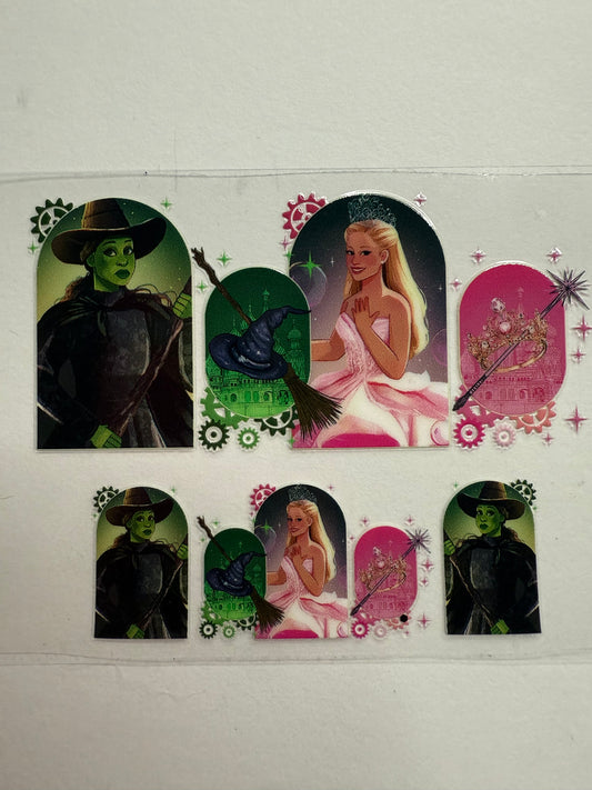 Uvdtf wraps Mini Stanley wicked pink and green movie