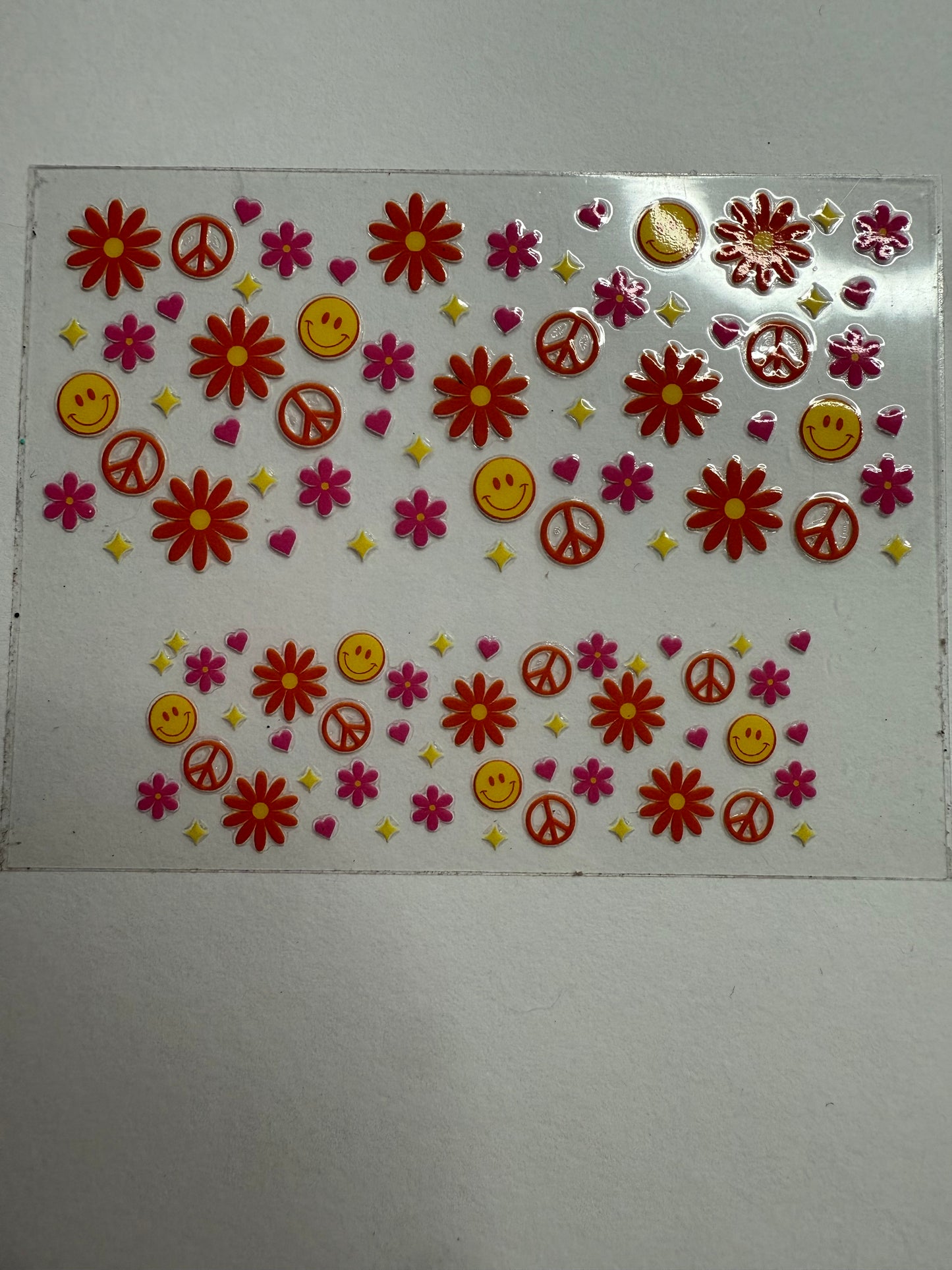 Uvdtf wraps Mini Stanley peace sign and floral