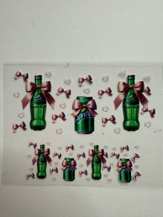 Uvdtf wraps Mini Stanley spite soda pink bows