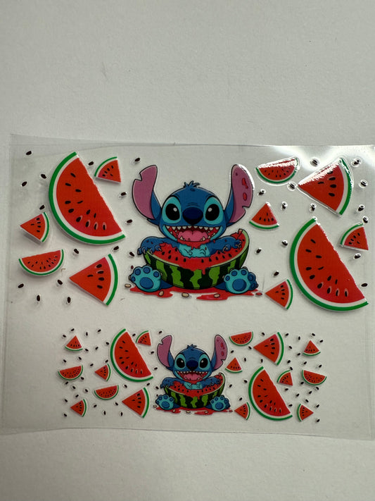 Uvdtf wraps Mini Stanley watermelon stitch