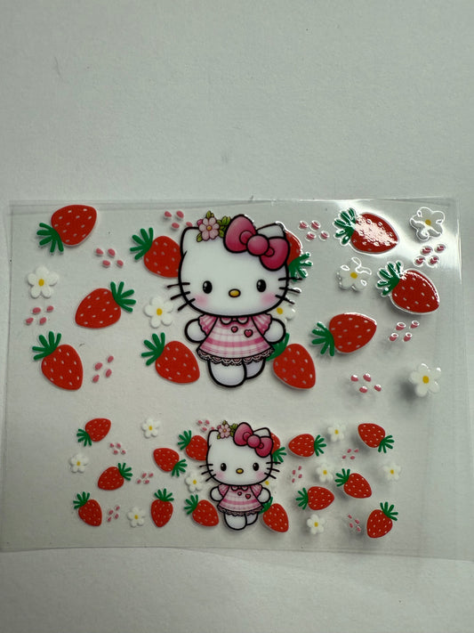 Uvdtf wraps Mini Stanley strawberries hello Kitty